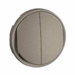 Enjoliveur pour double interrupteur ou va-et-vient Céliane - Titanium Tunisie-Boutique