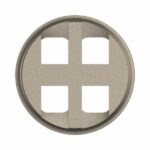 Enjoliveur pour prise quadruple RJ45 blindée catégorie6 STP pour réseau Optimum auto Céliane - Titanium Tunisie-Boutique