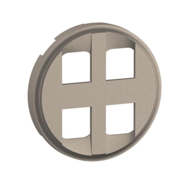 Enjoliveur pour prise quadruple RJ45 blindée catégorie6 STP pour réseau Optimum auto Céliane - Titanium Tunisie-Boutique